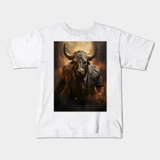 Bull in a Suit Kids T-Shirt